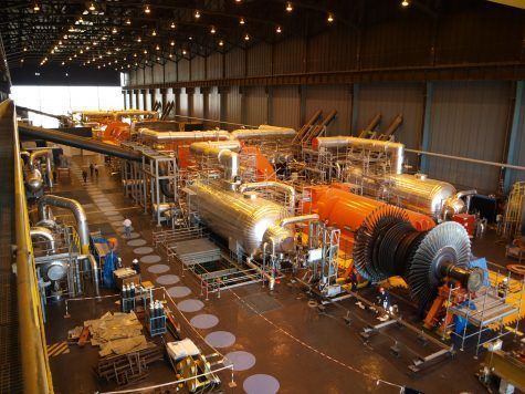 Turbine building