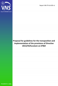 Proposal for guidelines for the transposition and implementation of the provisions of Directive 2013/59/Euratom on EP&R