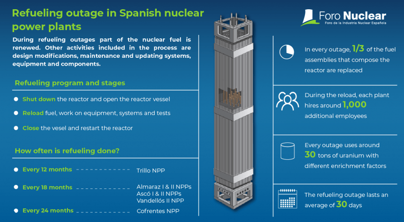 Refueling outages in nuclear power plants