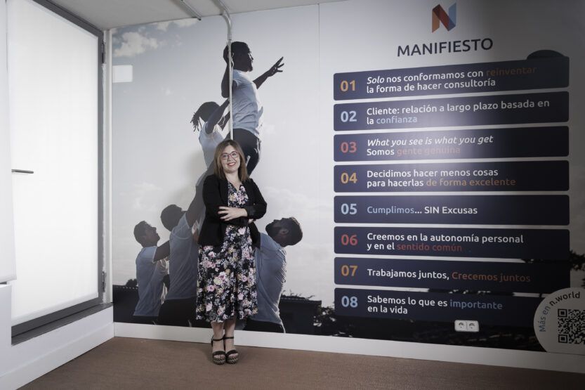 Amparo Soler en su empresa