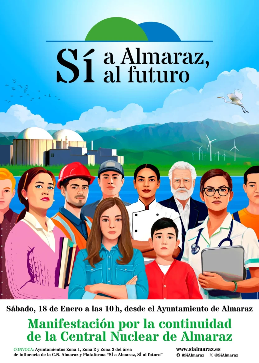 ‘Sí a Almaraz, Sí al futuro’, nueva plataforma ciudadana que defiende la continuidad de la central nuclear