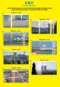 Daily production of nuclear power plants in 2025